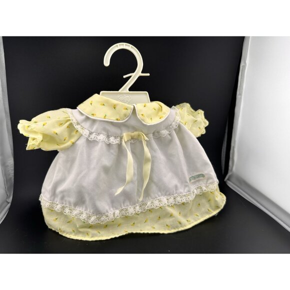 Cabbage Patch Kids Preemie Doll Coleco Yellow Tulips Bonnet Dress Bloomers READ - Picture 9 of 16